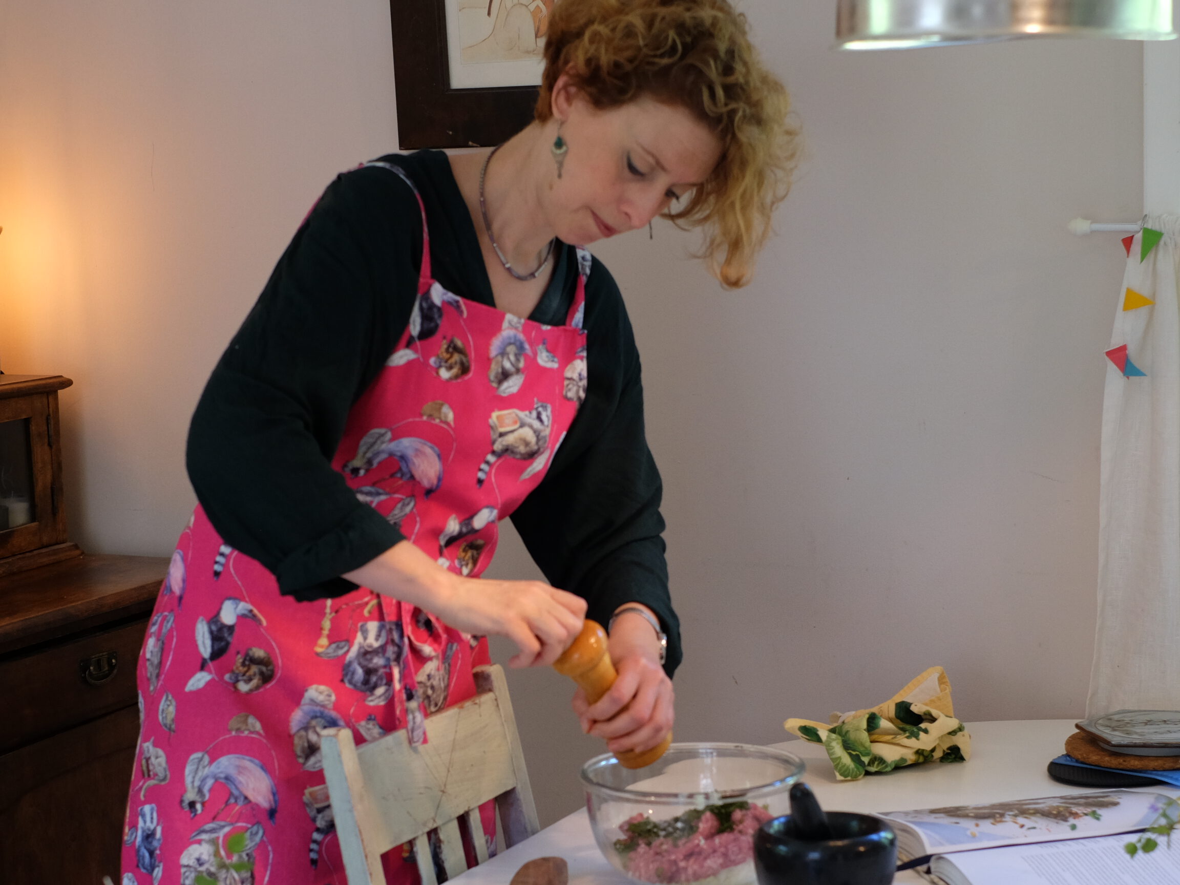 Picture of Holly, cooking